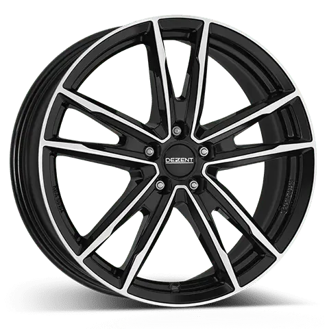 DEZENT KF 7.5X19 5X108 ET47/65.1 černá/stříbrná