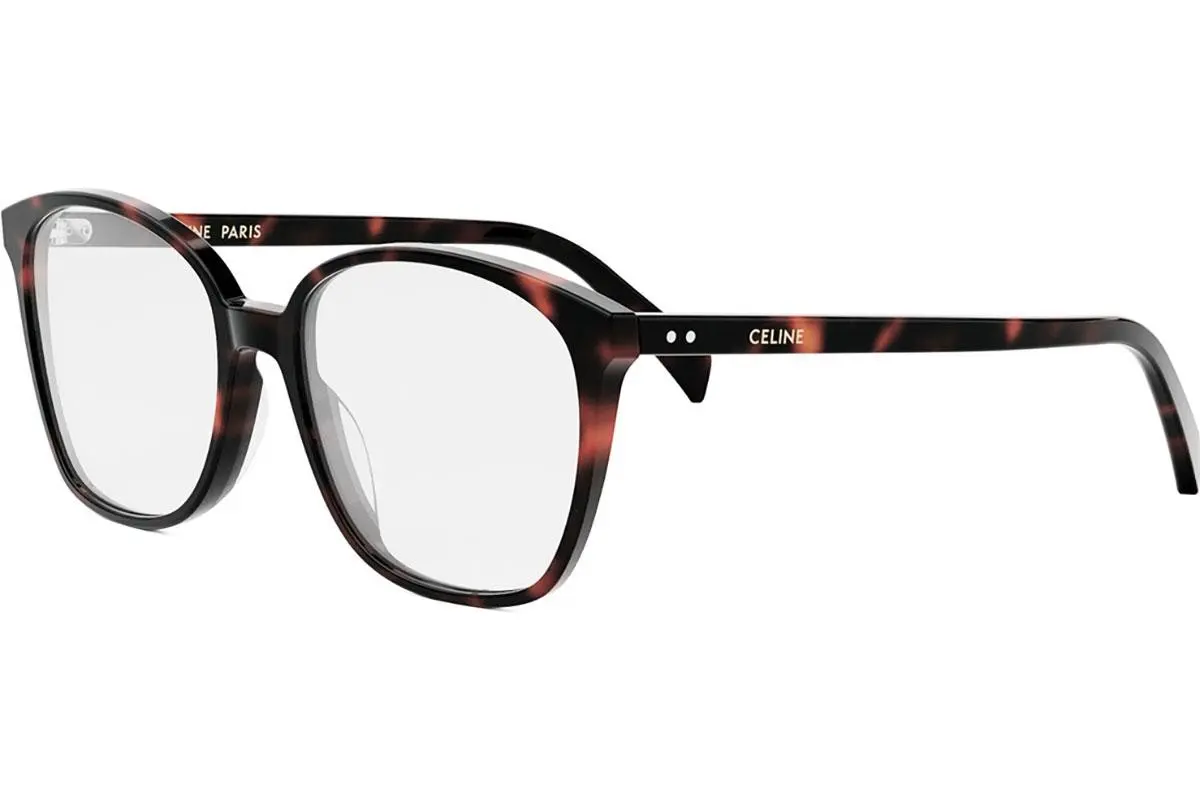 Celine THIN Thin Havana Geometric Eyeglasses -