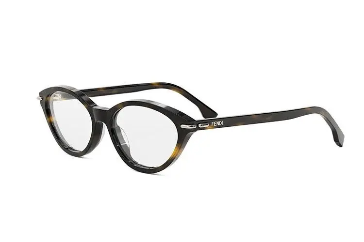 FENDI Selleria Havana Cat Eye Eyeglasses - ONE SIZE (53)