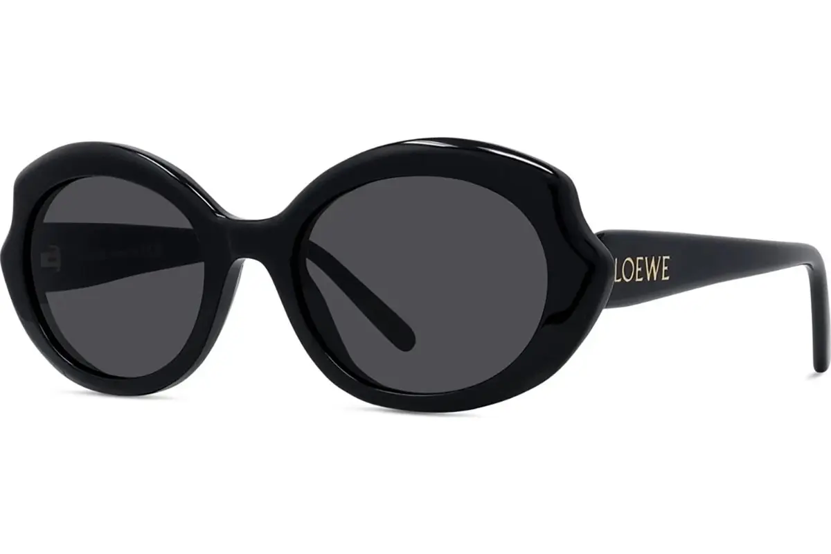 Loewe Slim Black Geometric Sunglasses - ONE SIZE (54)