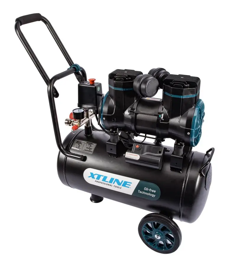 XTLINE Kompresor bezolejový 1450 W, 24 l