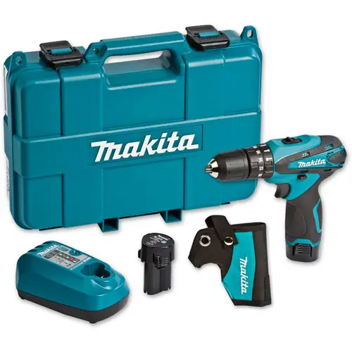 Makita - 10,8V AKU vrtačka s příklepem, 2x aku Li-ion 1,3 Ah, nabíječka HP330DWE