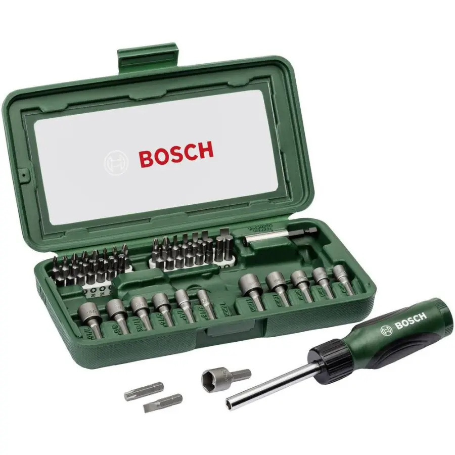 Bosch - 46dílná sada bitů a nástrčných klíčů 2607019504