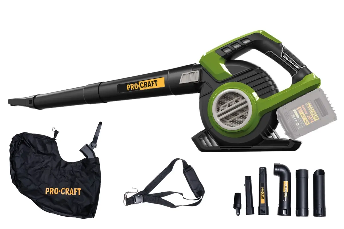 Procraft VB20 20V - akumulátorový vysavač listí (bez akumulátoru a nabíječky)