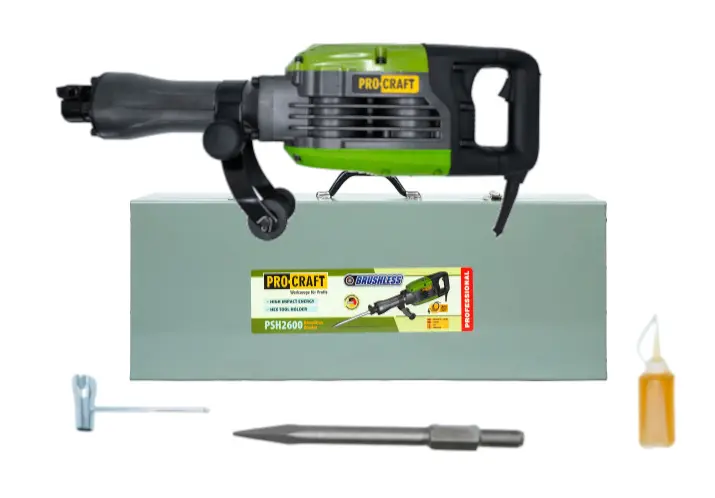 PROCRAFT PSH2600 sekací demoliční kladivo 50J bezuhlíkové
