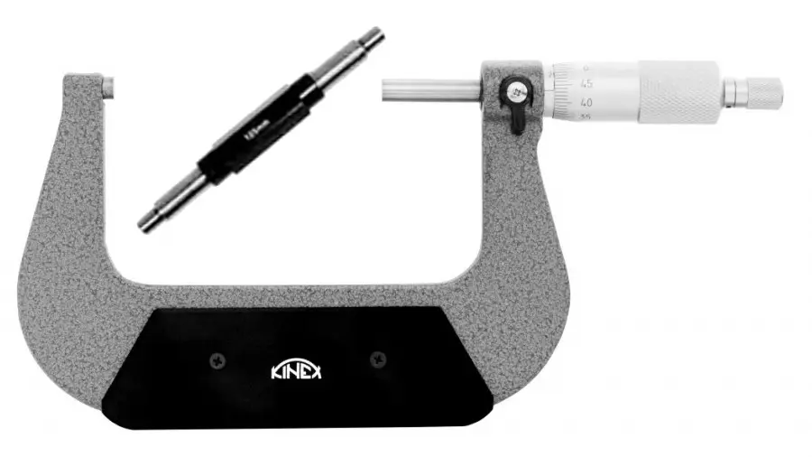 KINEX 7013 mikrometr třmenový 125-150mm / 0,01mm ČSN 251420 DIN 863
