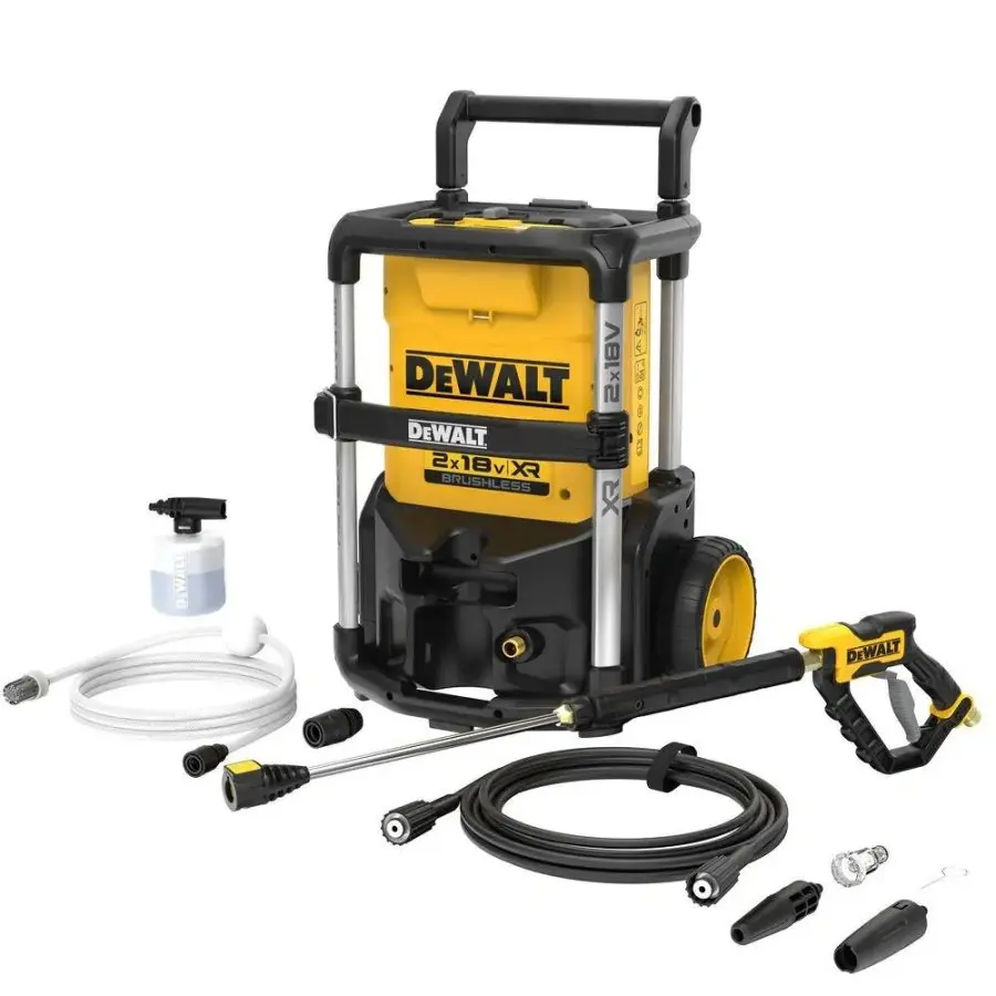 DeWALT - 18V vysokotlaká myčka 165 bar, bez baterie a nabíječky DCMPW1600N