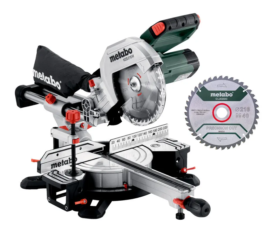 Metabo Kapovací pila KGS 216 M SET + 2. pilový kotouč z tvrdokovu