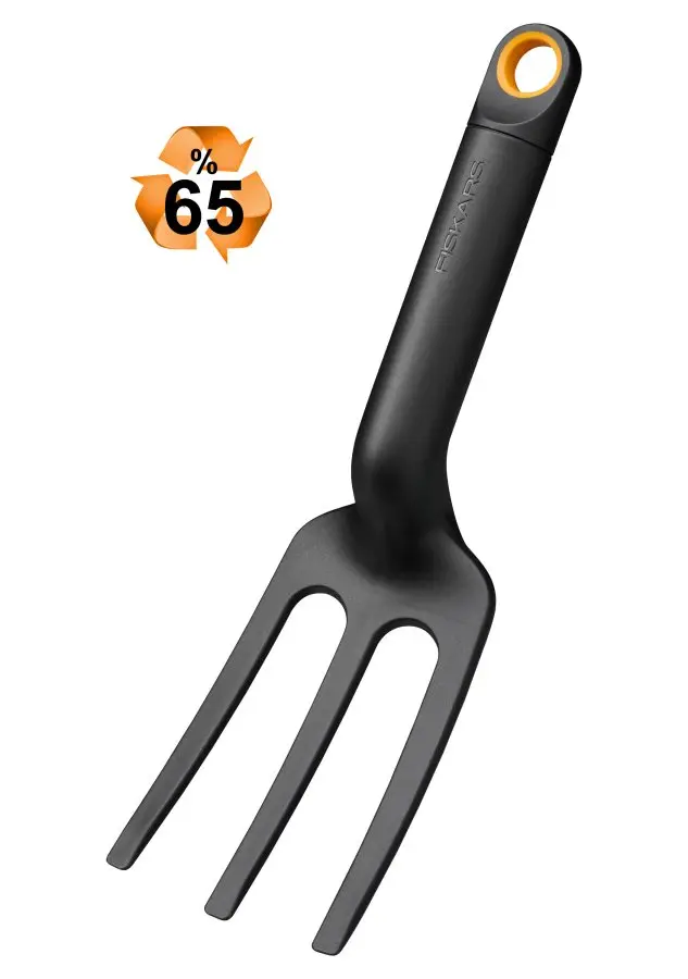 FISKARS 1072103 Solid vidle ruční malé, 65% recycled