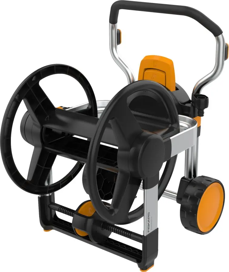 FISKARS 1062257 Waterwheel XL naviják na zahradní hadice, 3/4” 30 m, prázdný vozík