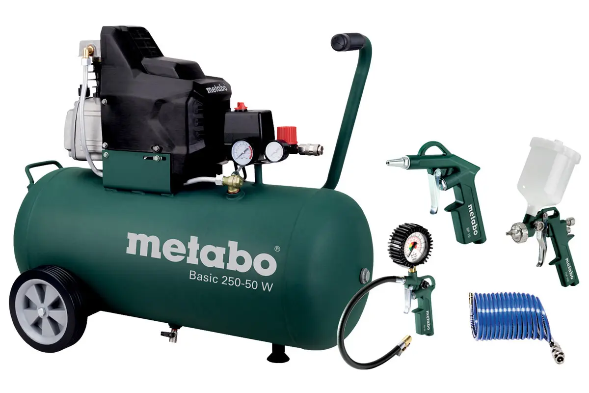 METABO Basic 250-50 W SET kompresor olejový + sada LPZ 4 (690866000)