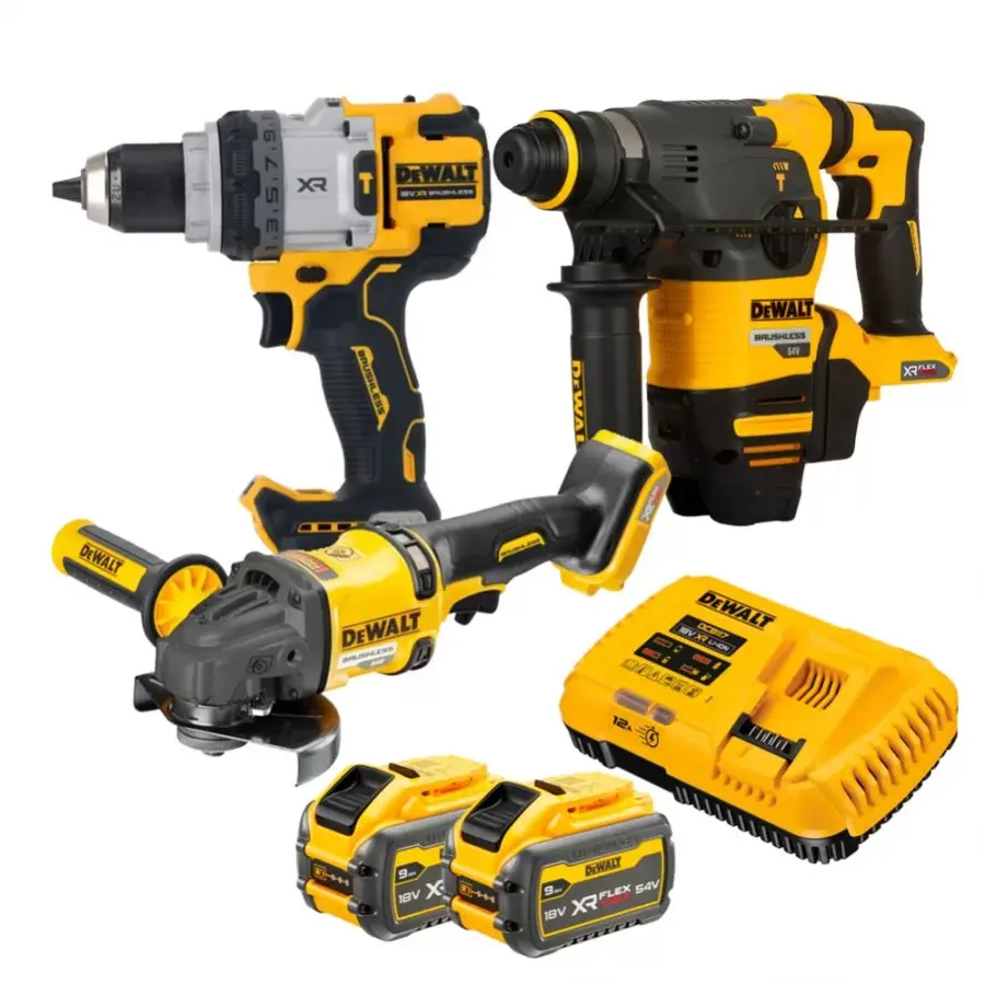 DeWALT DCK319X2T kombo sada aku nářadí XR FLEXVOLT 18/54V 2x 9 Ah
