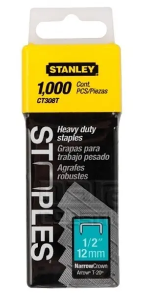 Stanley - Spony typu CT, 12 mm, 1000 ks 1-CT308T