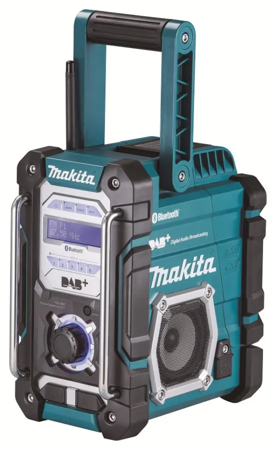 MAKITA DMR112 aku stavební rádio DAB s Bluetooth, Li-ion 7,2V-18V Z
