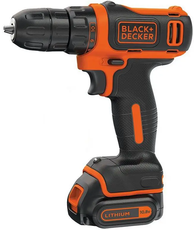 BLACK+DECKER - 10,8V AKU vrtací šroubovák, 1x aku 1,5 Ah Li-Ion, nabíječka BDCDD12-QW