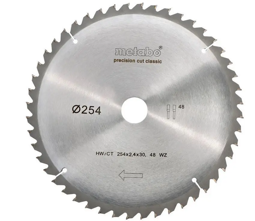 Metabo - Pilový kotouč na dřevo, 254x30 mm, 48 zubů 628061000
