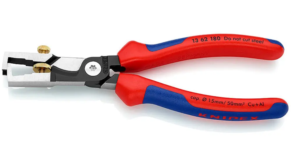 Odizolovací kleště s kabelovými nůžkami Knipex StriX 13 62 180 (180 mm) 13 62 180