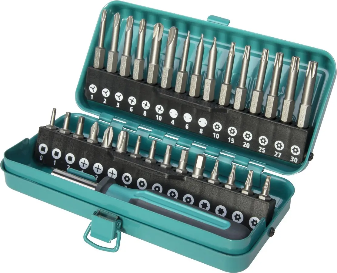 WOLFCRAFT 1386000 sada speciálních bezpečnostních bitů 1/4" s držákem, 31 ks