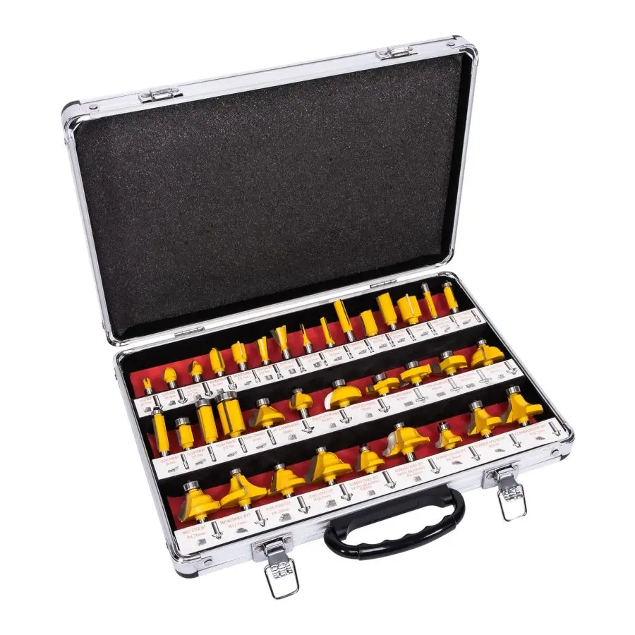 Sada 35ks tvarových fréz Stavtool P11141, stopka 8mm