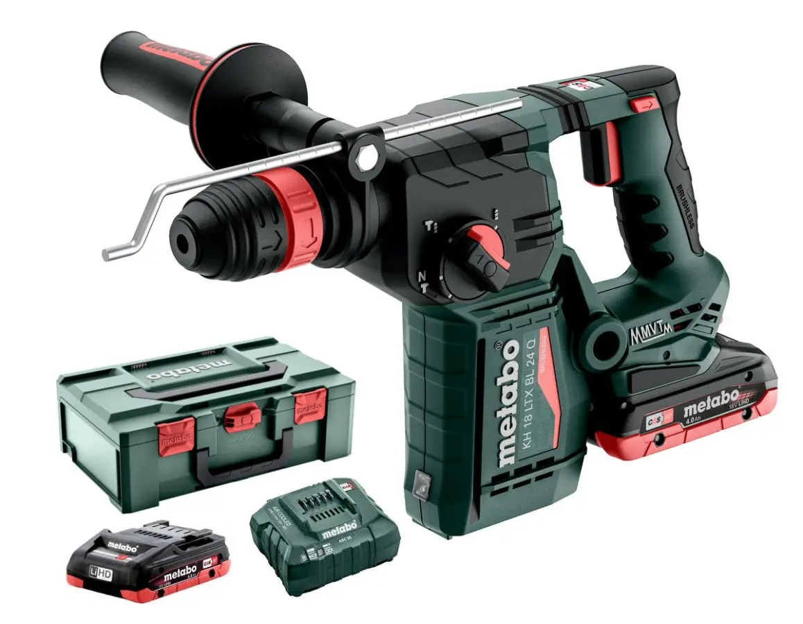 Metabo - 18V AKU kombinované kladivo, 2x aku 4,0 Ah LiHD, nabíječka 601714800