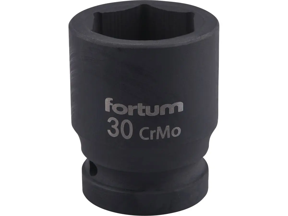 FORTUM 4703030 hlavice 3/4“ 30mm nástrčná rázová průmyslová šestihranná CrMoV