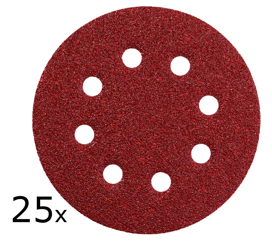 Metabo - Brusný papír na dřevo a kov, průměr 125 mm, 25 ks 631583000