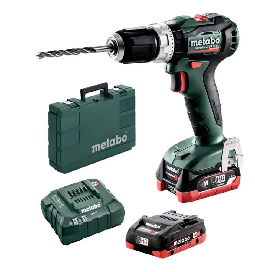 Šroubovák vrtací s příklepem AKU Metabo PowerMaxx SB 12 BL