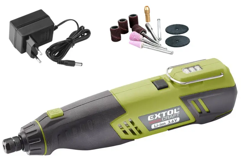EXTOL CRAFT Bruska přímá aku 3,6V Li-ion, 1300mAh 402200