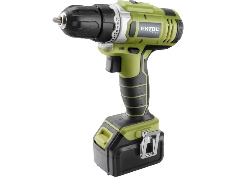 EXTOL CRAFT 402420 vrtací aku šroubovák, 14,4V Li-ion, 1500mAh
