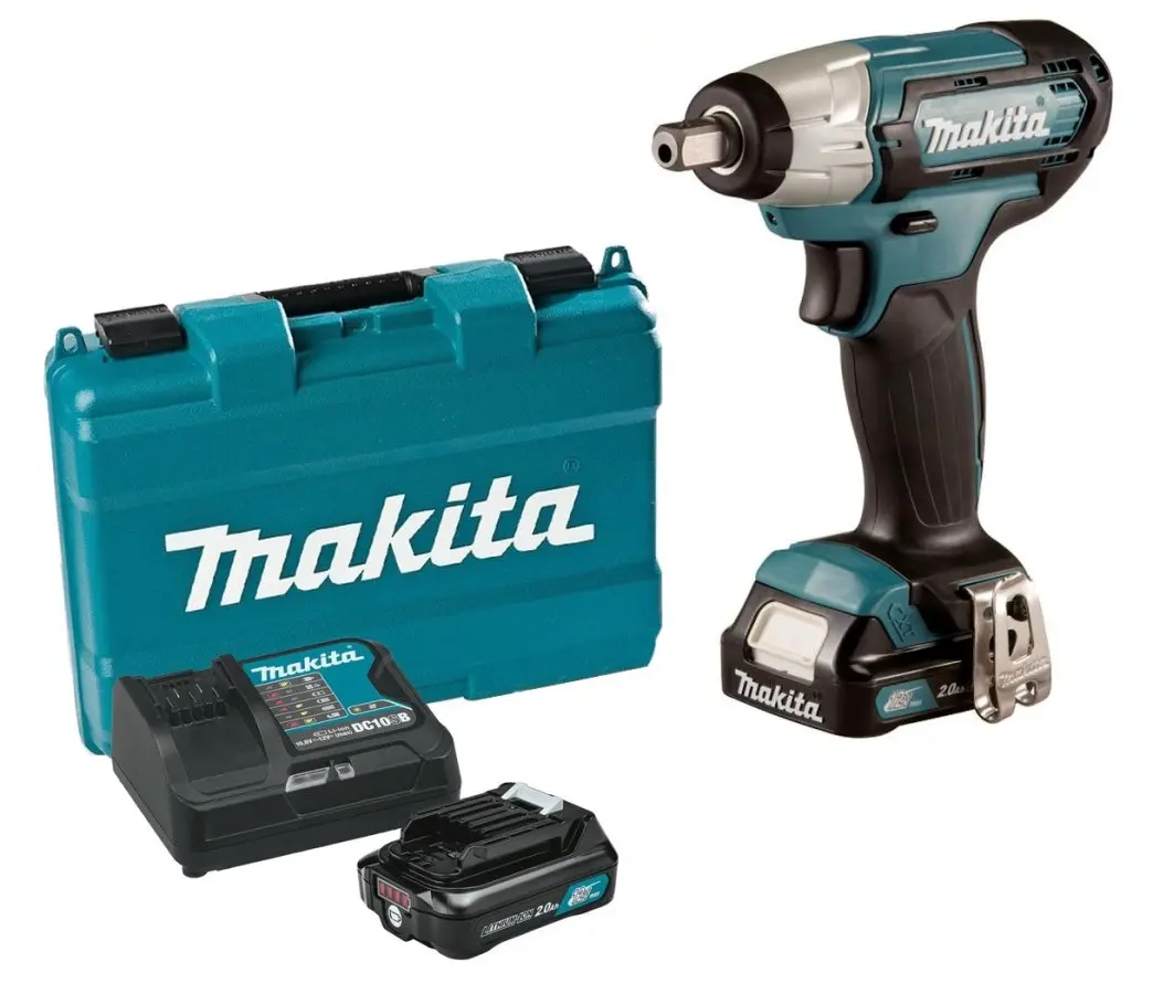 Makita - 12V AKU rázový utahovák, 2x aku Li-ion CXT 2,0 Ah, nabíječka TW141DSAE