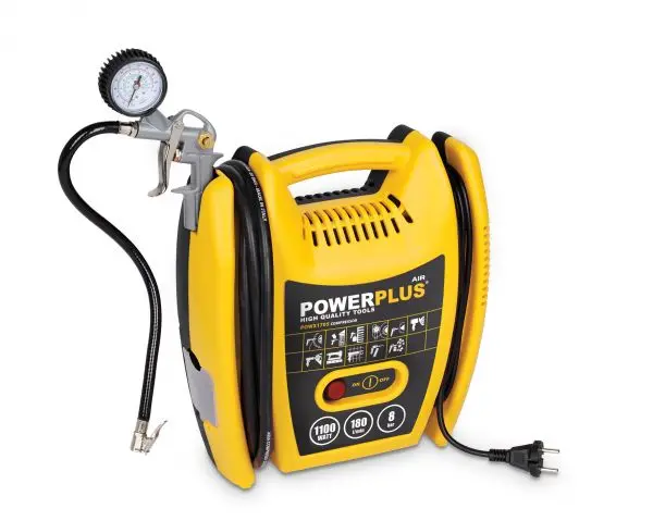 POWERPLUS POWX1705 přenosný bezolejový kompresor