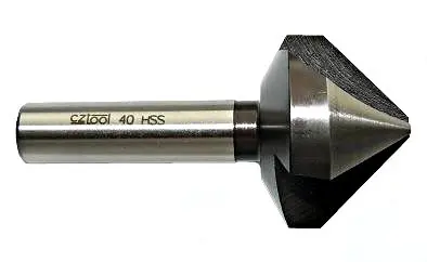 CZTOOL Stim Zet ZVSE 221625 - Záhlubník pr. 15,4mm tříbřitý 90°, válcová stopka pr. 10mm, DIN 335 C (ISO 3294)