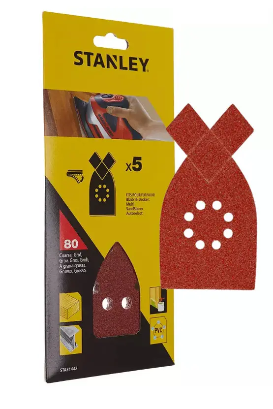 Stanley - Brusný papír P80, 5 ks STA31442-XJ