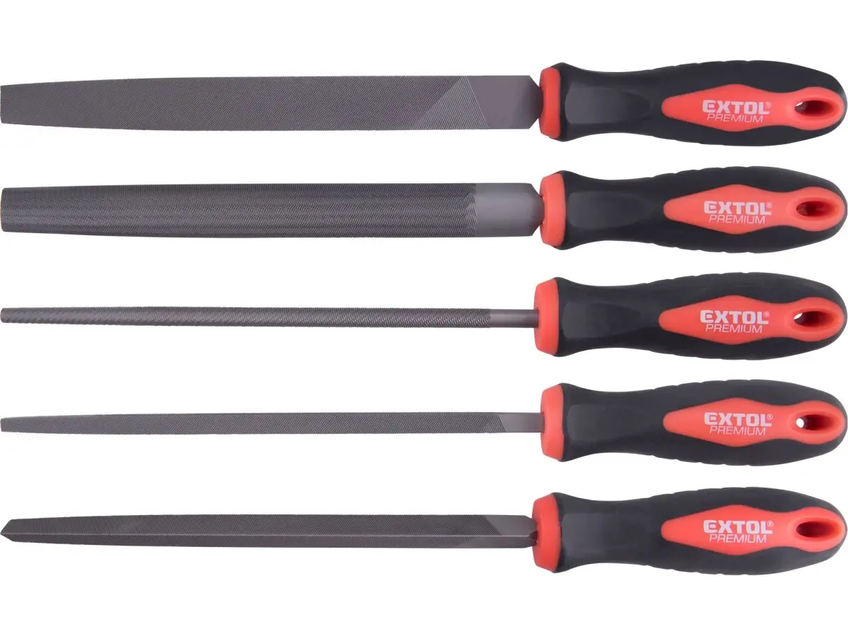EXTOL PREMIUM 8803611 sada pilníků dílenských 200mm sek 2, 5ks