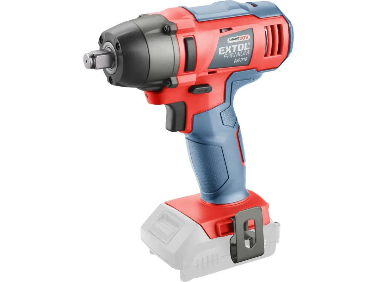 EXTOL PREMIUM Aku rázový utahovák Extol 1/2" aku SHARE20V, 180Nm, 20V Li-ion, bez baterie a nabíječky 8891811