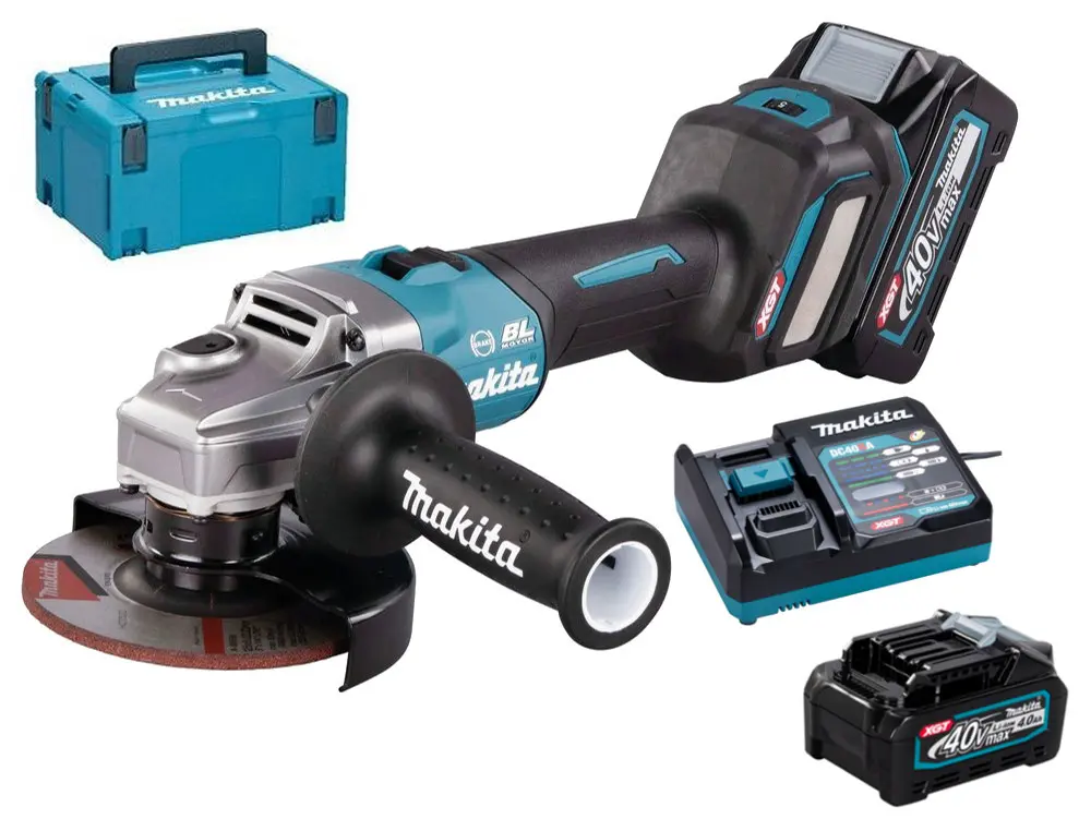 MAKITA GA023GM201 aku úhlová bruska s regulací 125mm Li-ion XGT 40V/4,0Ah