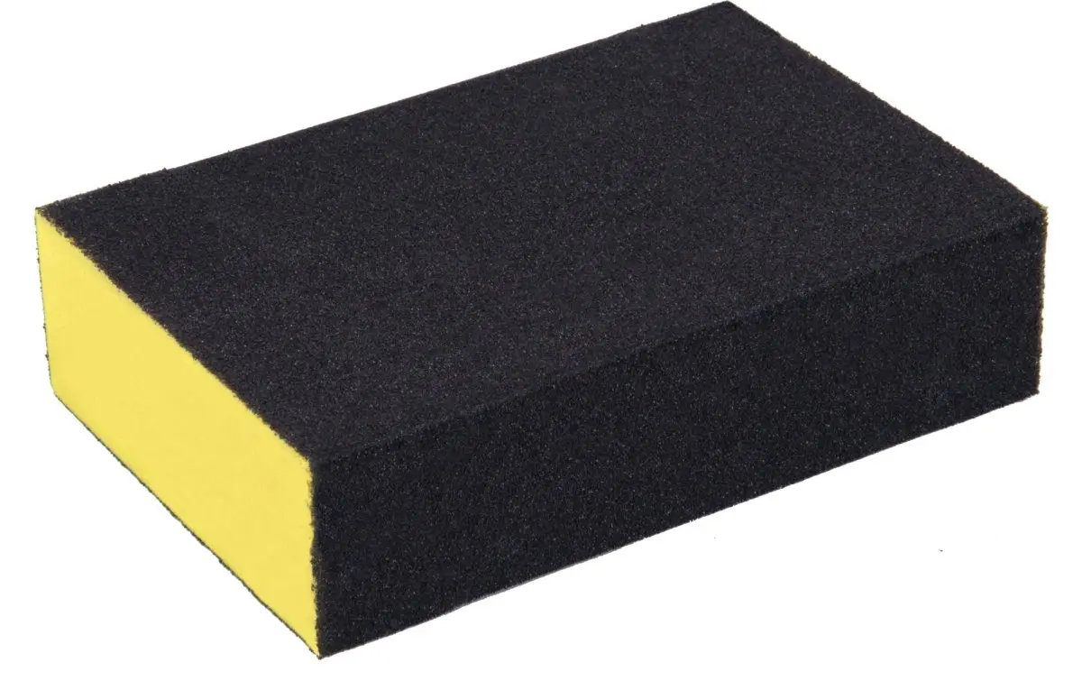 Brusná houba, 100 × 70 × 25 mm, P100, čtyřstranná, abrazivo-korund EXTOL PREMIUM 8803664