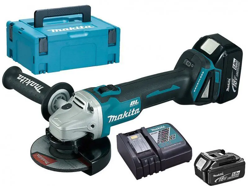 Makita - 18V AKU úhlová bruska 125 mm, 2x aku Li-ion LXT 3,0 Ah, nabíječka DGA511RFJ