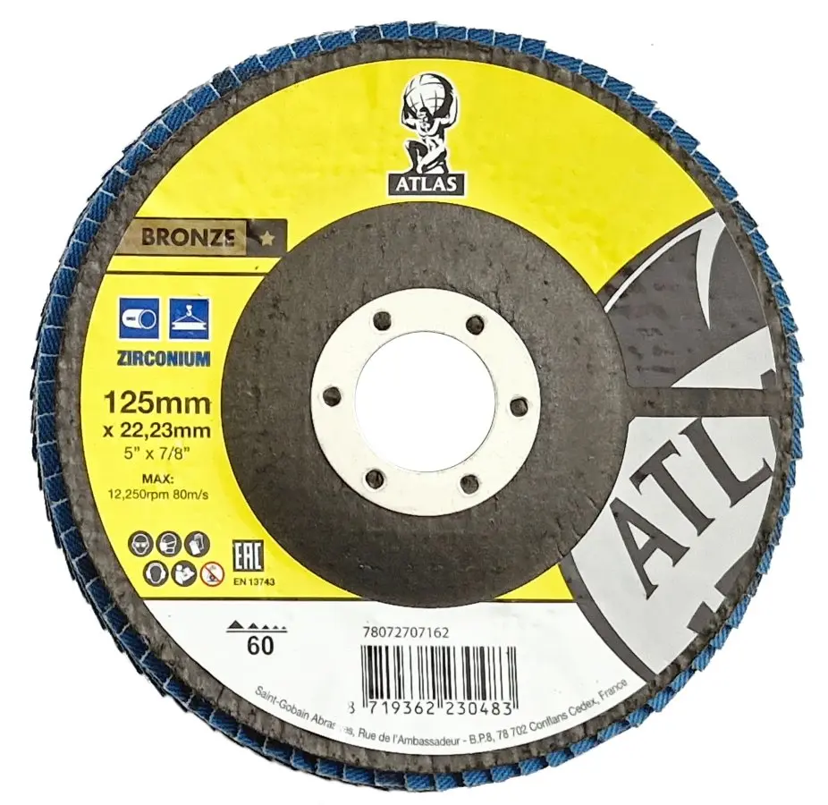 ATLAS FLD FDFT 125x22.2 P120 KX663 lamelový kotouč 78072707164