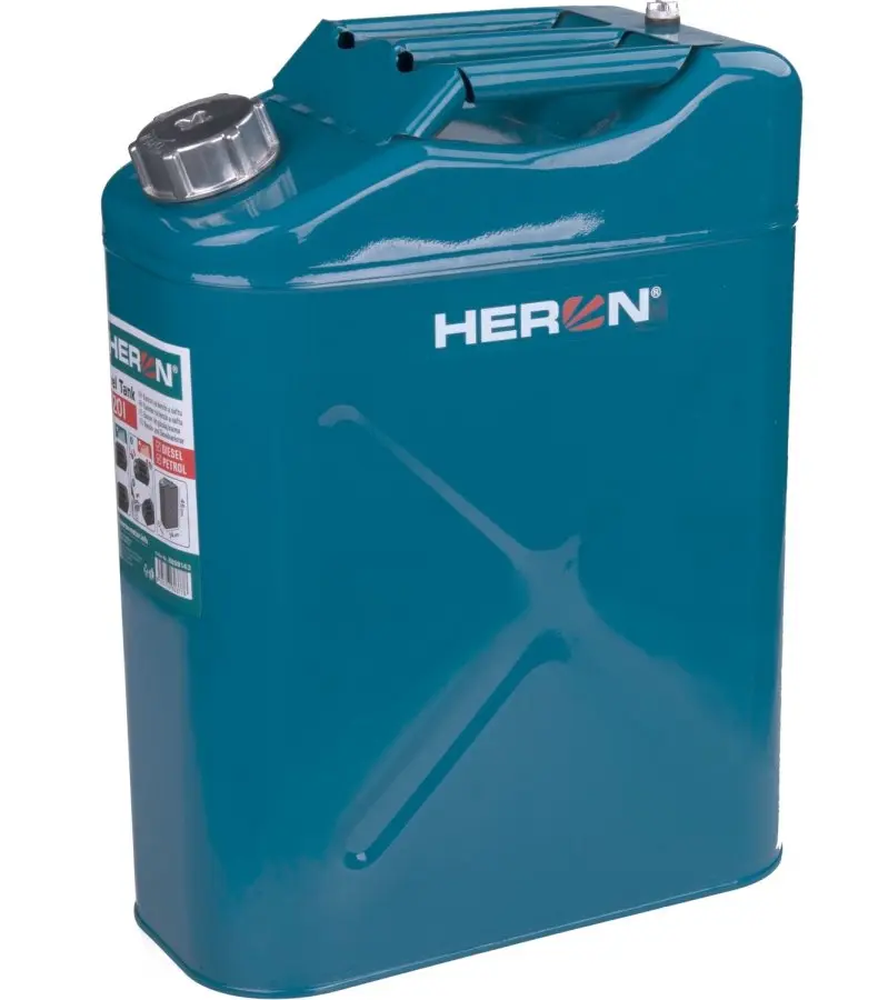 HERON 8898143 kanystr ocelový na benzín, 20l