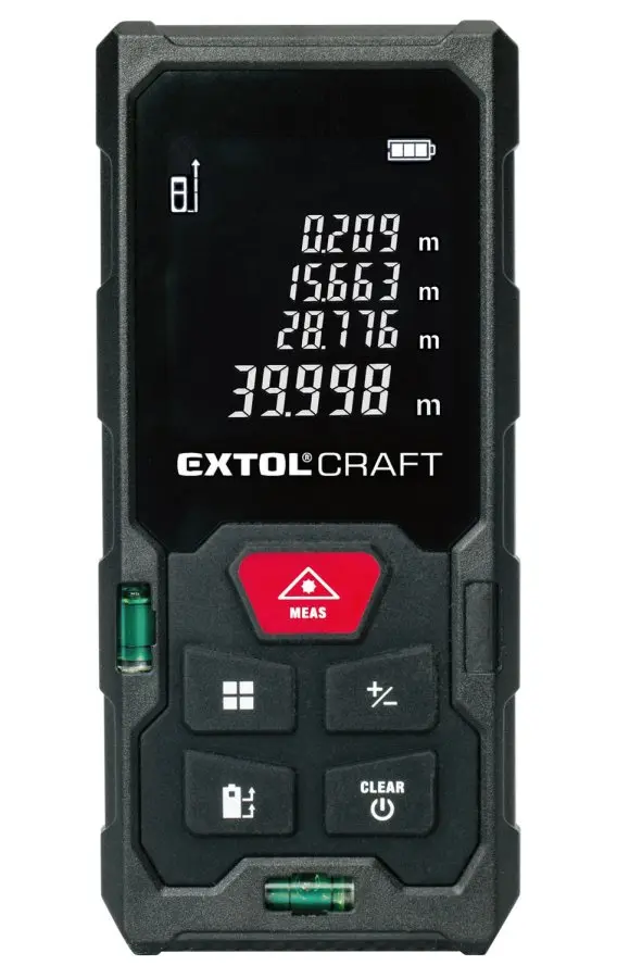 EXTOL CRAFT 920202 laserový digitální dálkoměr 50m