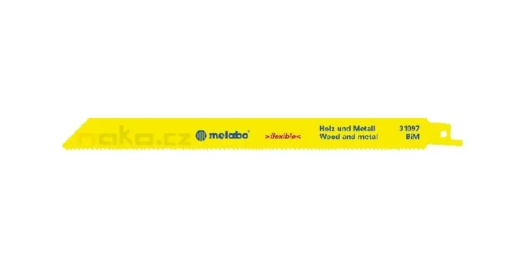 Metabo - 5 Plátků pro pily ocasky Flexible Wood + Metal 225 x 0,9 mm 631495000
