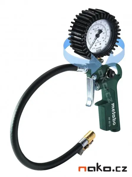 Metabo - Pneumatický měřicí přístroj pro huštění pneumatik 602234000