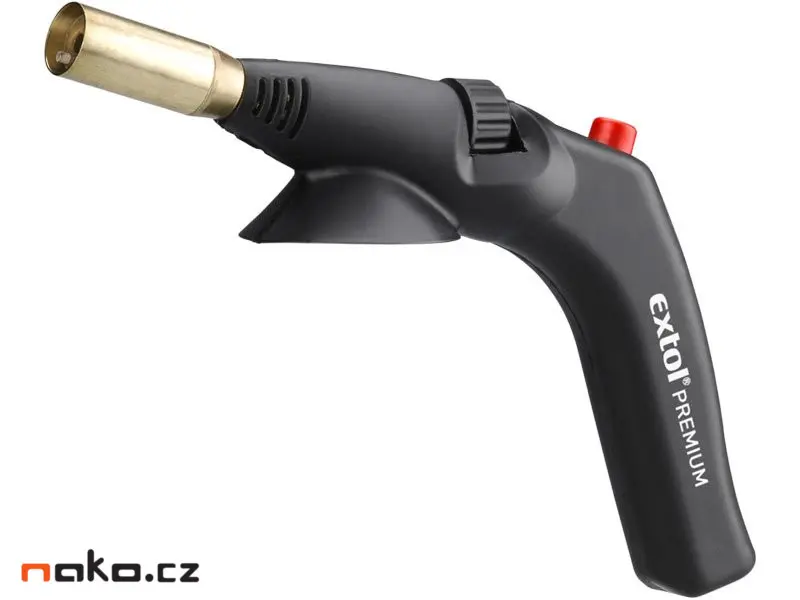 EXTOL PREMIUM Hořák s piezo zapalováním na kartuše s EU závitem 7/16" 8848100