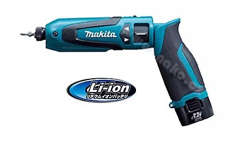Makita - 7,2V AKU rázový šroubovák, 2x aku Li-ion 1,5 Ah, nabíječka TD022DSE