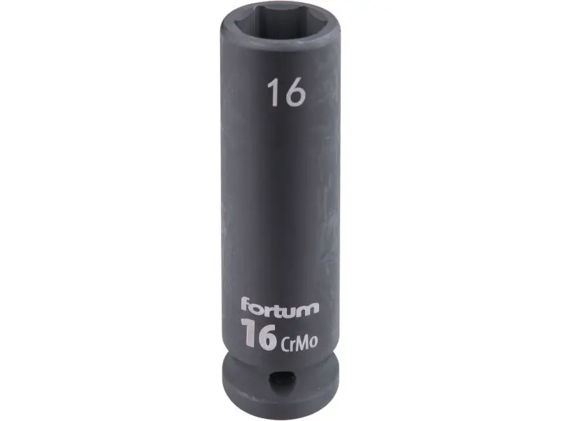 FORTUM 4703216 hlavice 1/2" nástrčná 16mm úderová průmyslová 78mm prodloužená CrMoV