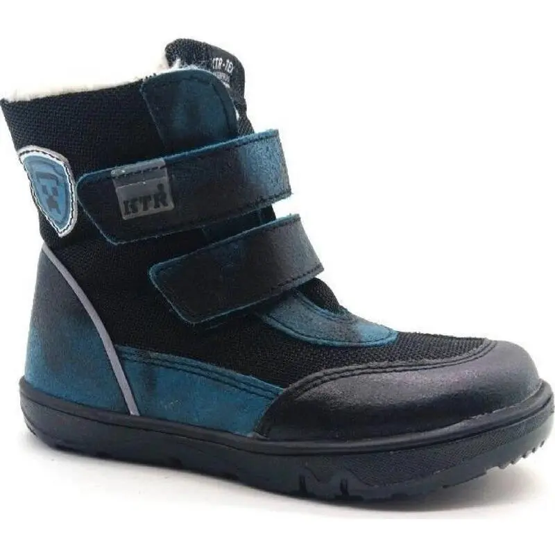 Chlapecká barefoot zimní obuv SN2408 blue, KTR modrá