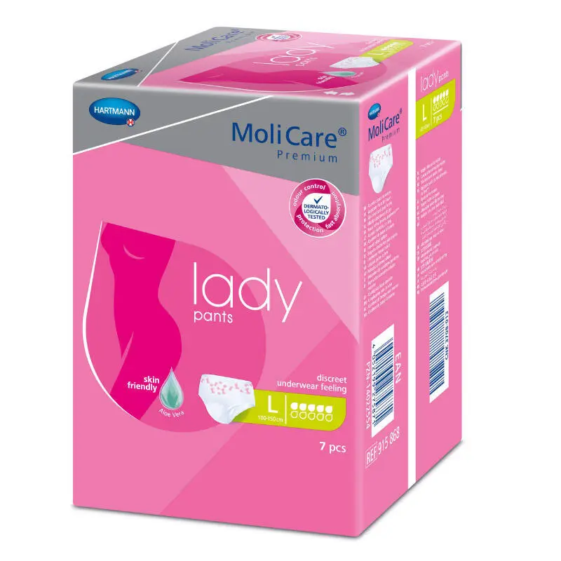 Molicare Lady Pants navlékací kalhotky 5 Kapek L boky 100-150cm 844ml 7ks