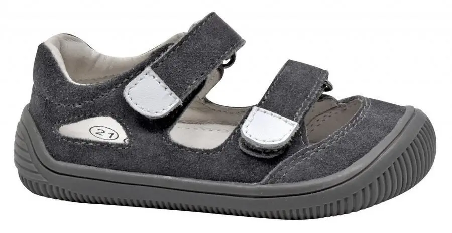 Barefoot dětská letní obuv MERYL GREY, Protetika šedá 22 chlapci