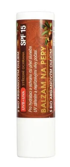 Balzám na rty s arganovým olejem SPF15